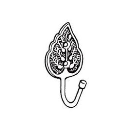 SEC BRS TIEBACK Leaf 60MM S6566