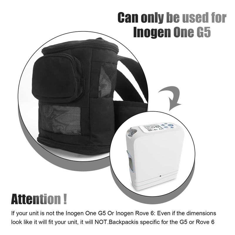 HJSSAA Ultralight Oxford Cloth Backpack for Inogen One G5 Device