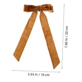 WOONEKY Fashionable Bow Hair Clips 3 in 1 Velvet Hairpin Set for Women's Hair Accessories