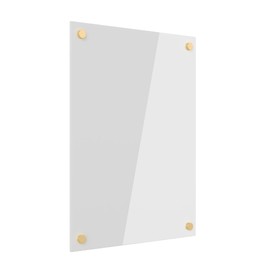 Ships Next Day, Made in USA - Acrylic Dry Erase Board | Non-Magnetic Dry Erase Board | Hanging Frameless White Board | Acrylic for Office, School and Home Walls | for Kids & Adults (White - 11x14)