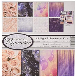 Reminisce (REMBC) NTR-200 A Night to Remember Scrapbook Collection Kit Multi Color Palette
