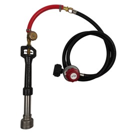 Gas Forge Burner with Regulator, High Pressure Burner Head, Assembly Flame Control System, Propane Metal Metling Furnace Burner Replacement for Blacksmith Knife Making