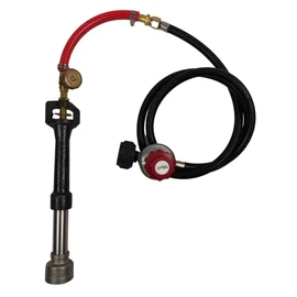 Gas Forge Burner with Regulator, High Pressure Burner Head, Assembly Flame Control System, Propane Metal Metling Furnace Burner Replacement for Blacksmith Knife Making