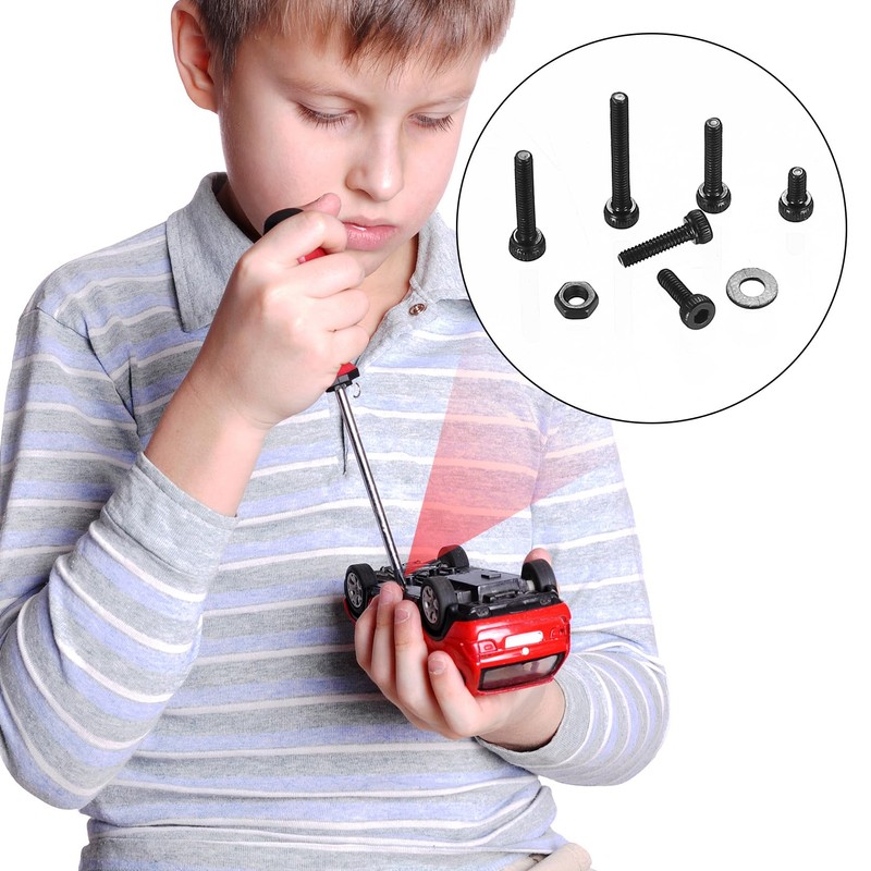 M2 Screws Set, 720 Pieces Cylinder Screws with Hexagon Socket