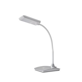7W Dimmable Touch Sensor Adjustable 12 LED Light Desk Table Reading Book Lamp Silver