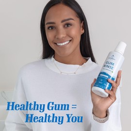 Triple Action Gum Rinse - Natural Mouthwash for Gingivitis & Bad Breath, Alcohol Free, Fresh Spearmint by Everest