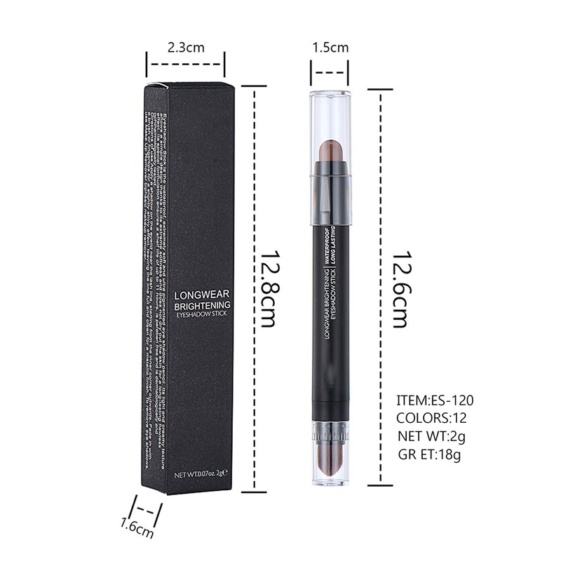 Blue Eyeshadow Stick, Glitter Eye Shadow Crayon Pen Eyeshadow Pencil