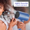 1600W Small Foldable Travel Hair Dryer, Blue