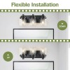Matte Black 3-Light Bathroom Vanity Light Clear Glass Shade with
