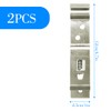 2Pcs Trailer Number Plate Clips, GLADFRESIT Stainless Steel License Plate