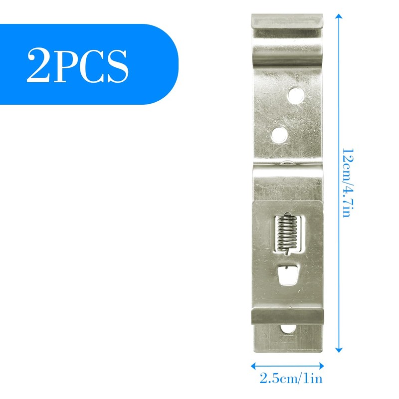 2Pcs Trailer Number Plate Clips, GLADFRESIT Stainless Steel License Plate