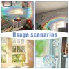 WeddHuis 13 Window Stickers, Bird Protection for Glass Panes, Prism