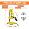 Gowintech Commercial Heavy Duty Cast Iron Hand Press Manual Orange