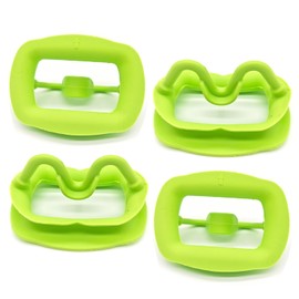 HOYIKI Silicone Mouth Opener, Dental Cheek Retractor for Teeth Whitening,Reusable Intraoral Lip Retractor(Light Green-4)