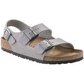Birkenstock Men's Milano Sandal, Vintage Stone Coin Leather, Size 42 EU (9-9.5 M US Men/11-11.5 M US Women)