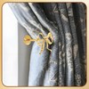 2Pcs Metal Bow Curtain Fixers, Curtain Holdbacks Gold Bow Decorations