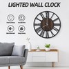 LEIKE Large Wall Clocks with Night Light Battery Operated,Silent Non