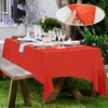 REBECASKYENS 1 Pack 137cm*274cm Red Christmas Tablecloth Party Tablecloth Large