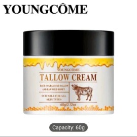Youngcome Grass Fed Beef Tallow Cream YOUNGCOME, Hyaluronic Acid, Retinol, Collagen 2.12oz