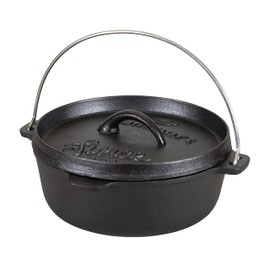 Stansport 2 QT Pre-Seasoned Cast Iron Dutch Oven Flat Bottom (16019-20)