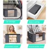 3 Pack Clothes Storage, Foldable Large Storage Bags, Storage Containers
