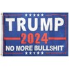 3X5 Trump 2024 No More BS BullShit Blue 100D Woven