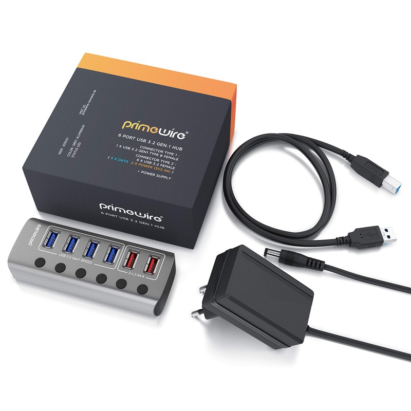 CSL - USB 3.2 Gen.1 6 Port Hub Active Switchable