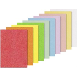 Heyda Iris Glitter Card Assortment A4 10 Sheets Neon Pastel Iridescent
