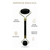 Rodillo Facial Obsidiana Negra Para Masaje Y Circulación