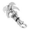 Akozon Grappling Hook, Claw Outdoor Survival Carabiner with Rope Tool