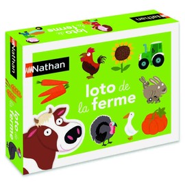 Dujardin - Nathan – Farm Lotto – Discover Life at the Farm and Animals – Educational Game – To Play Alone or with Family – For Children aged 2 years and above