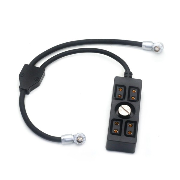 Power Cable Splitter, 2 Pin Male to 4 D-tap &