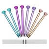 Maydahui 8 Pcs Colorful Big Crystal Diamond Eternal Pencils Retractable