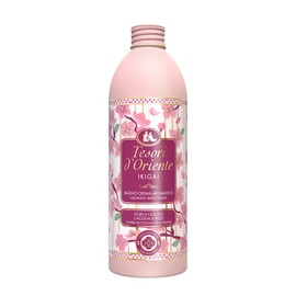 Tesori d'Oriente - Ikigai Cream Bath with Floral Notes, Bubble Bath with Cherry Blossoms and Rice Water, Gives the Skin a Pure Wellbeing, 500 ml
