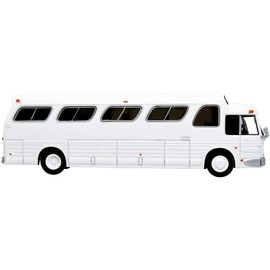 1966 PD4107 Buffalo Coach Bus Blank White Vintage Bus & Motorcoach Collection 1/87 Diecast Model by Iconic Replicas 87-0288