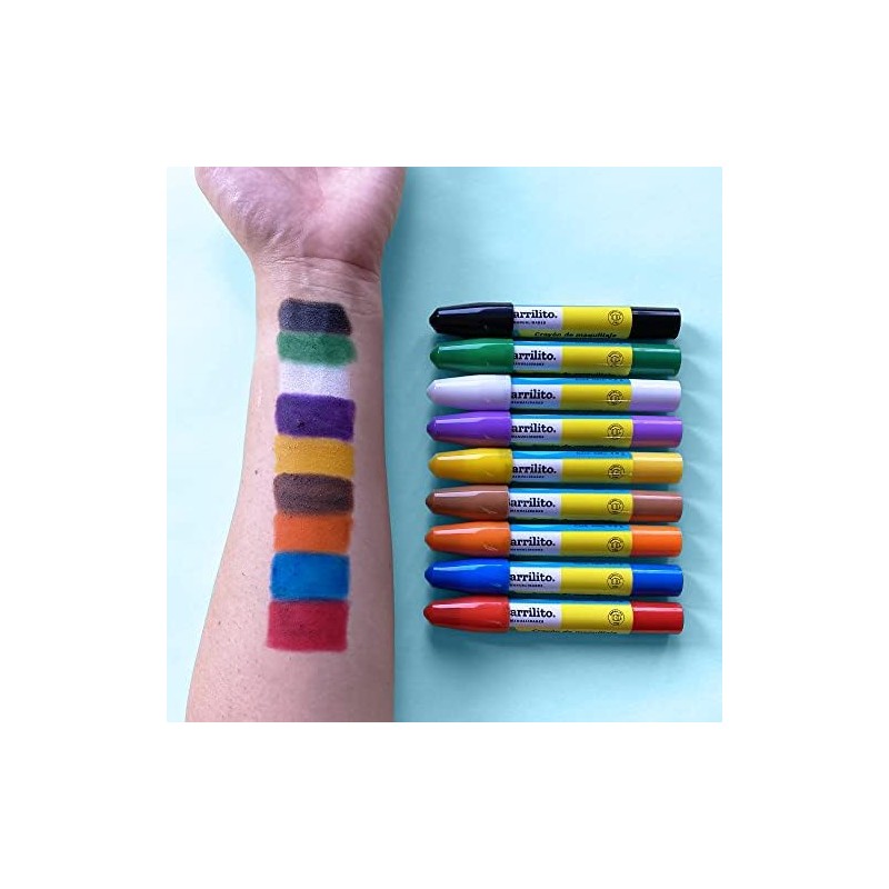 Barrilito CRY9 Crayón de Maquillaje para Rostro y Cuerpo, 9