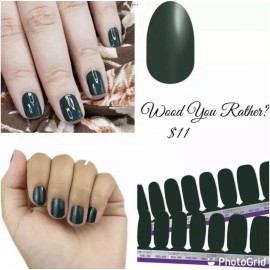 Color Street nail Polish strips - Wood You Rather? Hunter Green - Ships Free