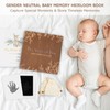 Wooden Keepsake Baby Memory Book Box Boys & Girls, First