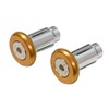 Moto Base MBBED-05 Handle Parts Universal Aluminum Bar End (Gold/Inner