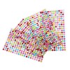 Angoily 4 Sheets Round Rhinestones Nail Art Stickers Gems for