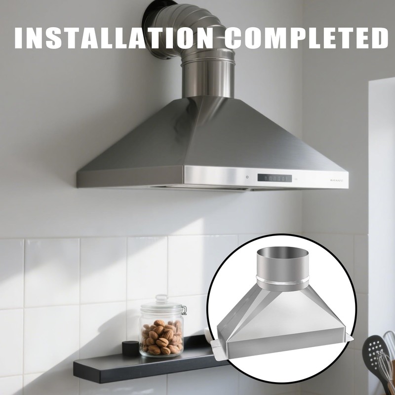 4" Dia x 3-1/4" x 10" L microwave vent kit,