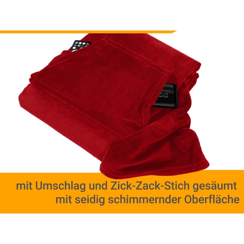 npluseins Coral Fleece Blanket - The Original with Sleeves &