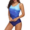 Traje de baño atlético de una pieza para mujer, traje