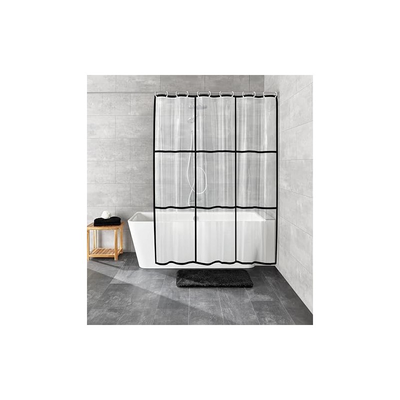 Kleine Wolke Shower Curtain PEVA Clear 180 x 200 cm