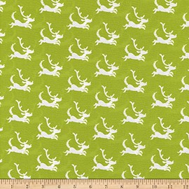 Kaufman How The Grinch Stole Christmas Dogs Lime, Fabric by the Yard