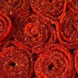 Strawberry Belts Enchilados w/chamoy