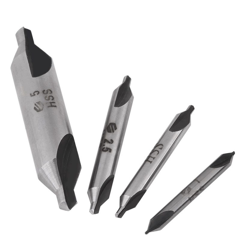 left hand spiral centre drills winlaw centre drill Yusat 4pcs
