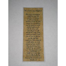 Unbranded PRIMITIVE THE LORD IS MY SHEPERD PSALMS 23 LAMINATED BOOKMARK - CL