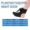 Plantar Fasciitis Support Socks Night Stretching Foot Support (Black, M)