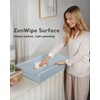 Vegan Leather Waterproof Baby Changing Pad - Wipeable, Extra Thick